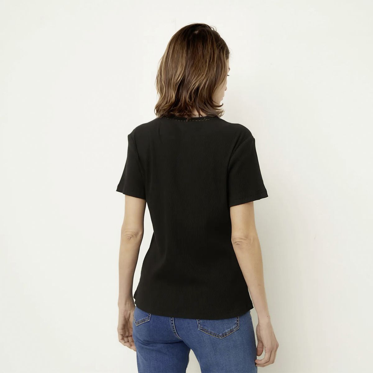 NEWPORT - Polera Manga Corta Algodón Mujer Newport