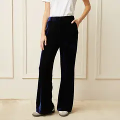 BASEMENT - Pantalón Recto Tiro Medio Mujer
