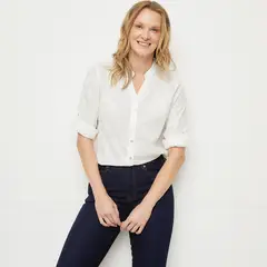 NEWPORT - Blusa Manga Corta Algodón Mujer