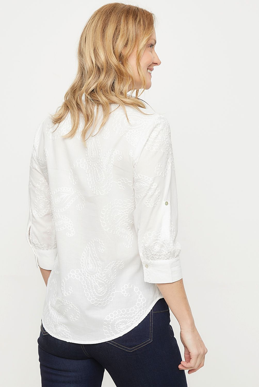 NEWPORT - Blusa Manga Corta Algodón Mujer Newport