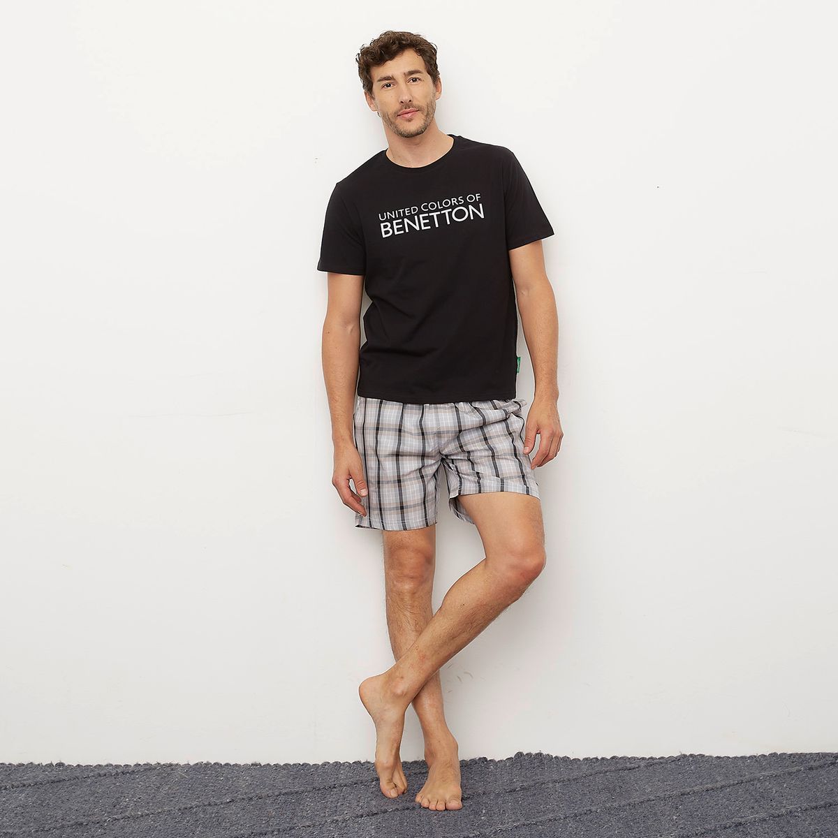 BENETTON - Pijama Corto Hombre Benetton