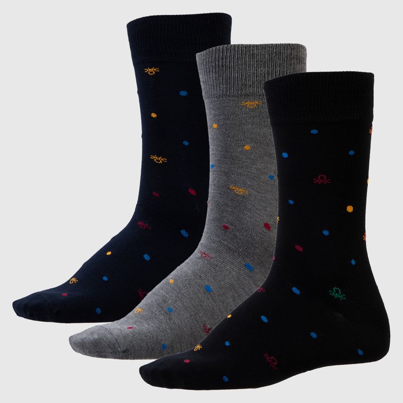 BENETTON - Pack De 3 Calcetines Sport Hombre Benetton