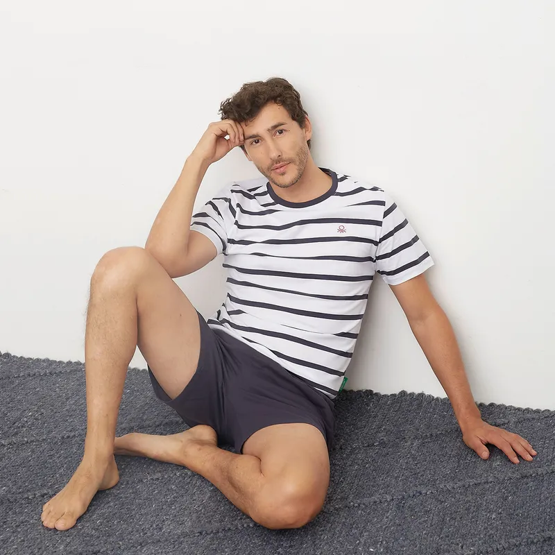 BENETTON - Pijama Corto Hombre Benetton