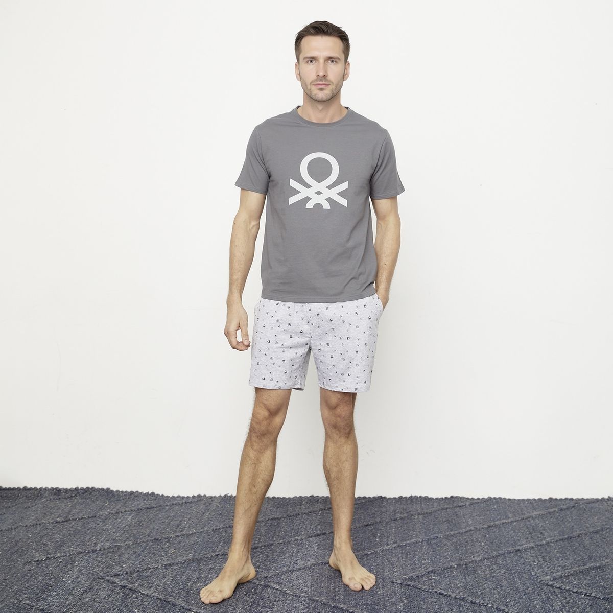 BENETTON - Pijama Corto Hombre Benetton