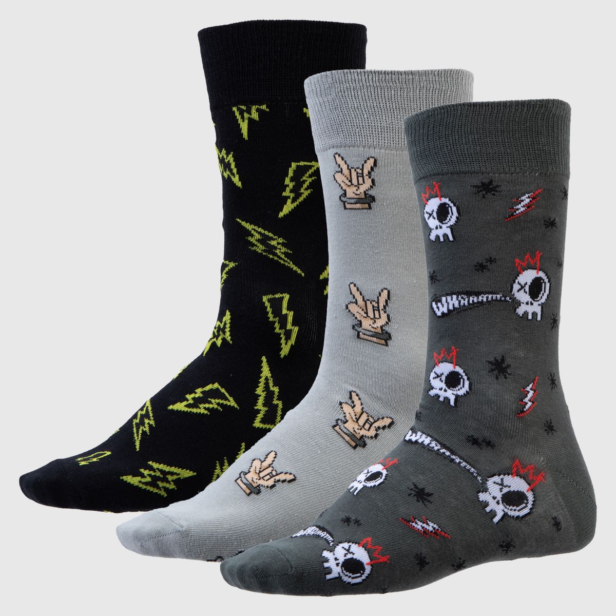 BEARCLIFF - Pack De 3 Calcetines Hombre Bearcliff