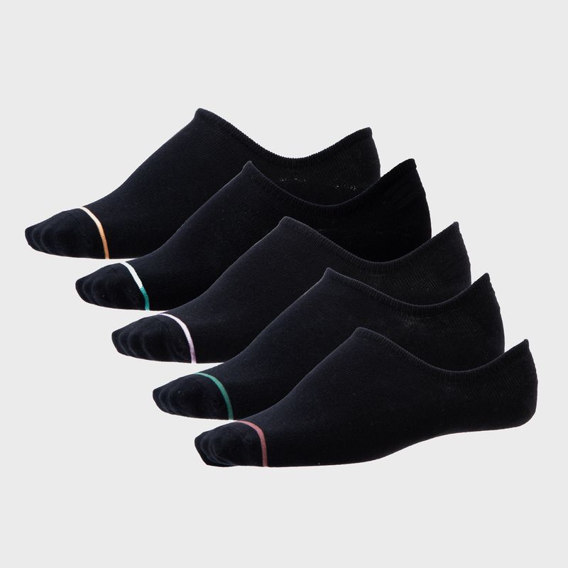 BEARCLIFF - Pack De 5 Calcetines Invisibles Hombre Bearcliff