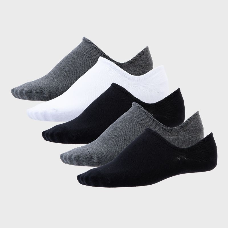 BEARCLIFF - Pack De 5 Calcetines Invisibles Hombre Bearcliff