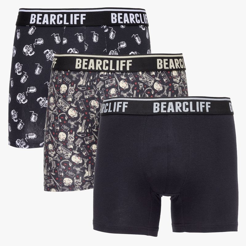 BEARCLIFF - Pack De 3 Bóxers Algodón Hombre Bearcliff