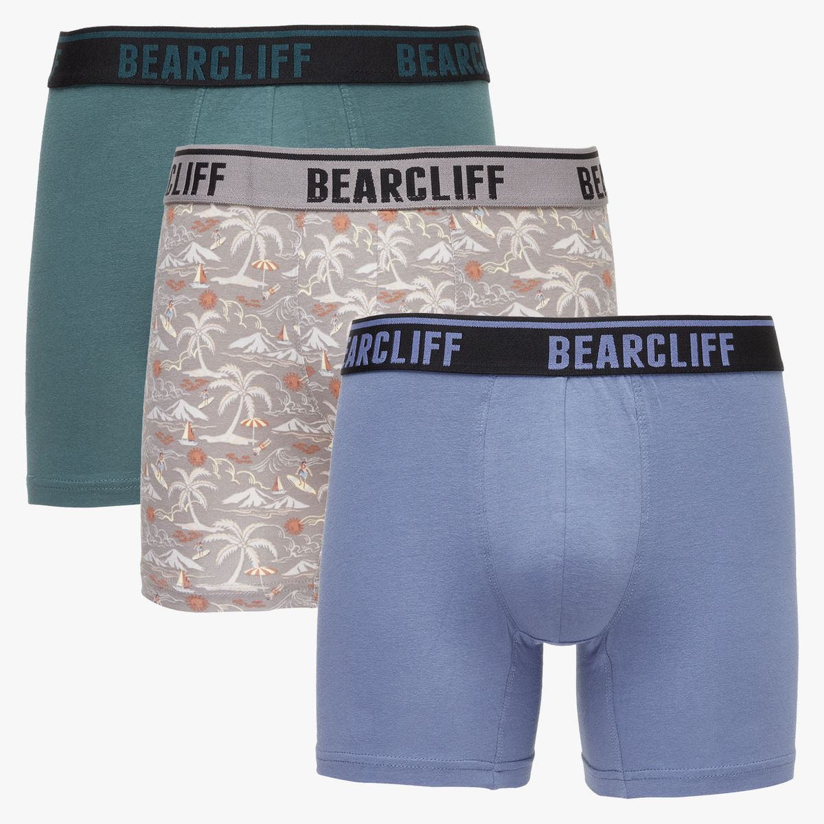 BEARCLIFF - Pack De 3 Bóxers Algodón Hombre Bearcliff