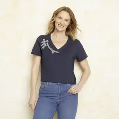 S COCCI - Polera Manga Corta Algodón Mujer