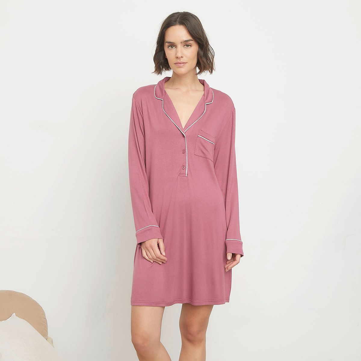 BLU - Camisa de Dormir Mujer Blu