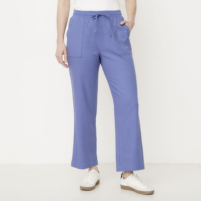 NEWPORT - Pantalón Wide Leg Tiro Alto Mujer Newport