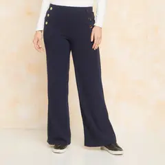 S COCCI - Pantalón Palazzo Tiro Medio Mujer