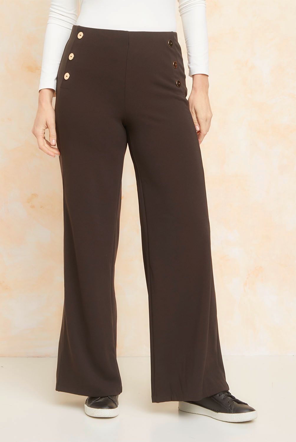 S COCCI - Pantalón Palazzo Tiro Medio Mujer S Cocci