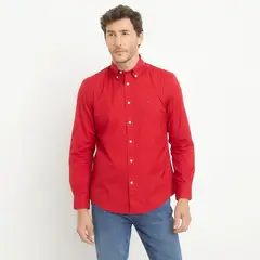 TOMMY HILFIGER - Camisa Casual Manga Larga Algodón Hombre