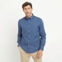 TOMMY HILFIGER - Camisa Casual Manga Larga Algodón Hombre