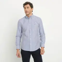 TOMMY HILFIGER - Camisa Casual Manga Larga Algodón Hombre