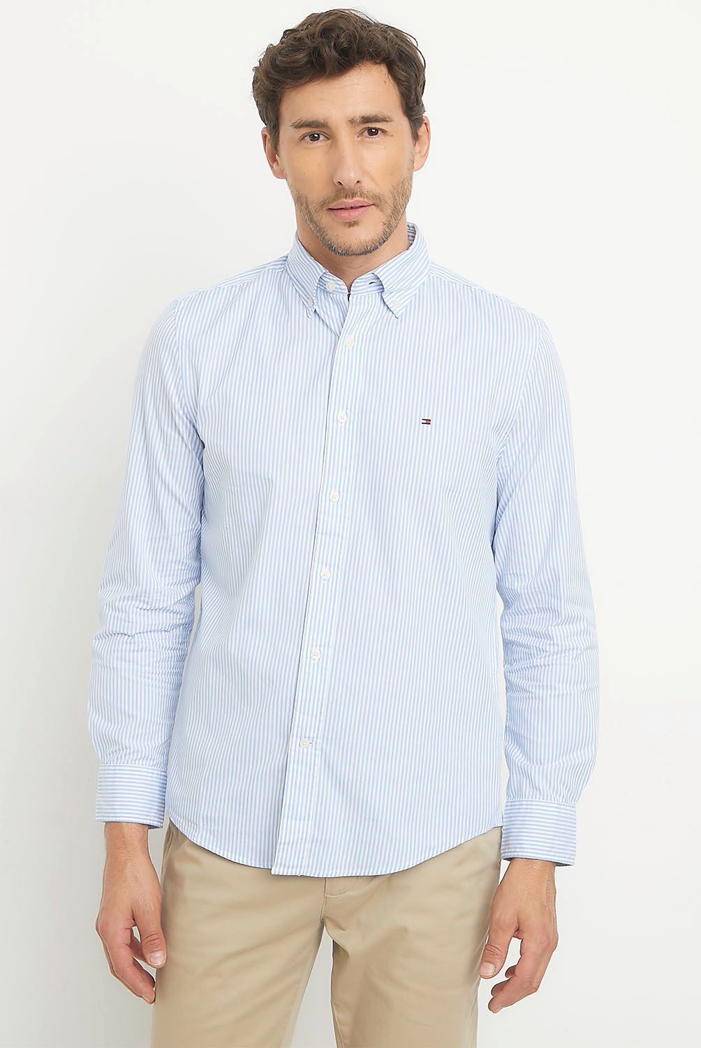 TOMMY HILFIGER - Camisa Casual Manga Larga Algodón Hombre Tommy Hilfiger