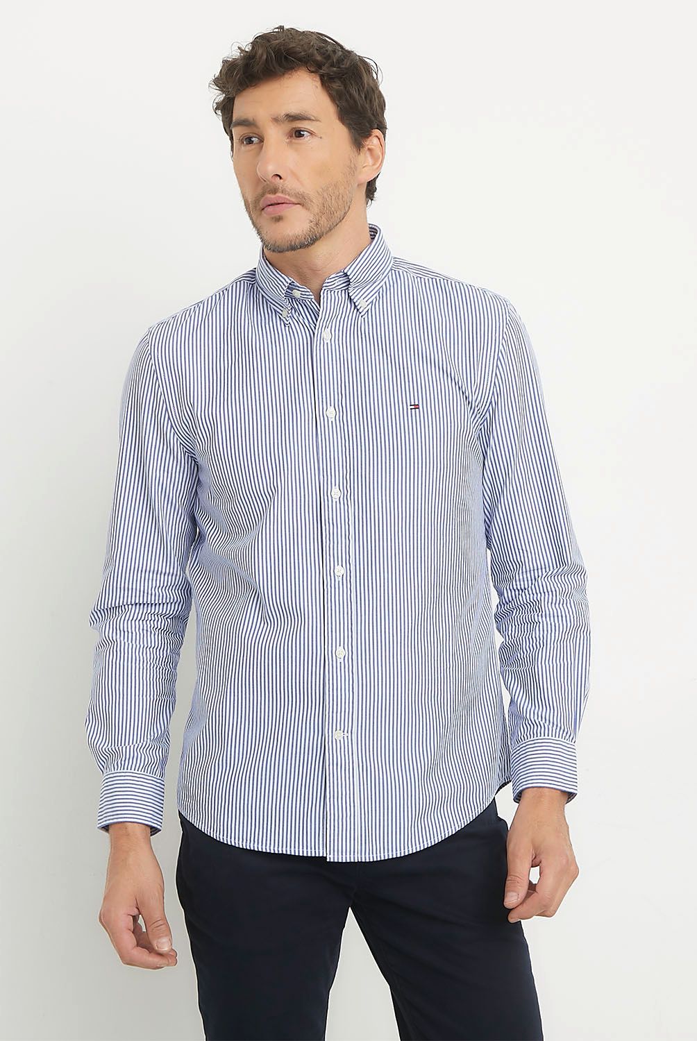 TOMMY HILFIGER - Camisa Casual Manga Larga Algodón Hombre Tommy Hilfiger