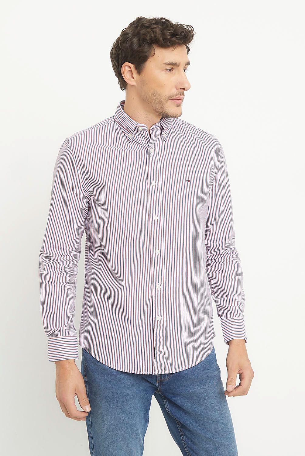 TOMMY HILFIGER - Camisa Casual Manga Larga Algodón Hombre Tommy Hilfiger