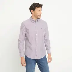TOMMY HILFIGER - Camisa Casual Manga Larga Algodón Hombre