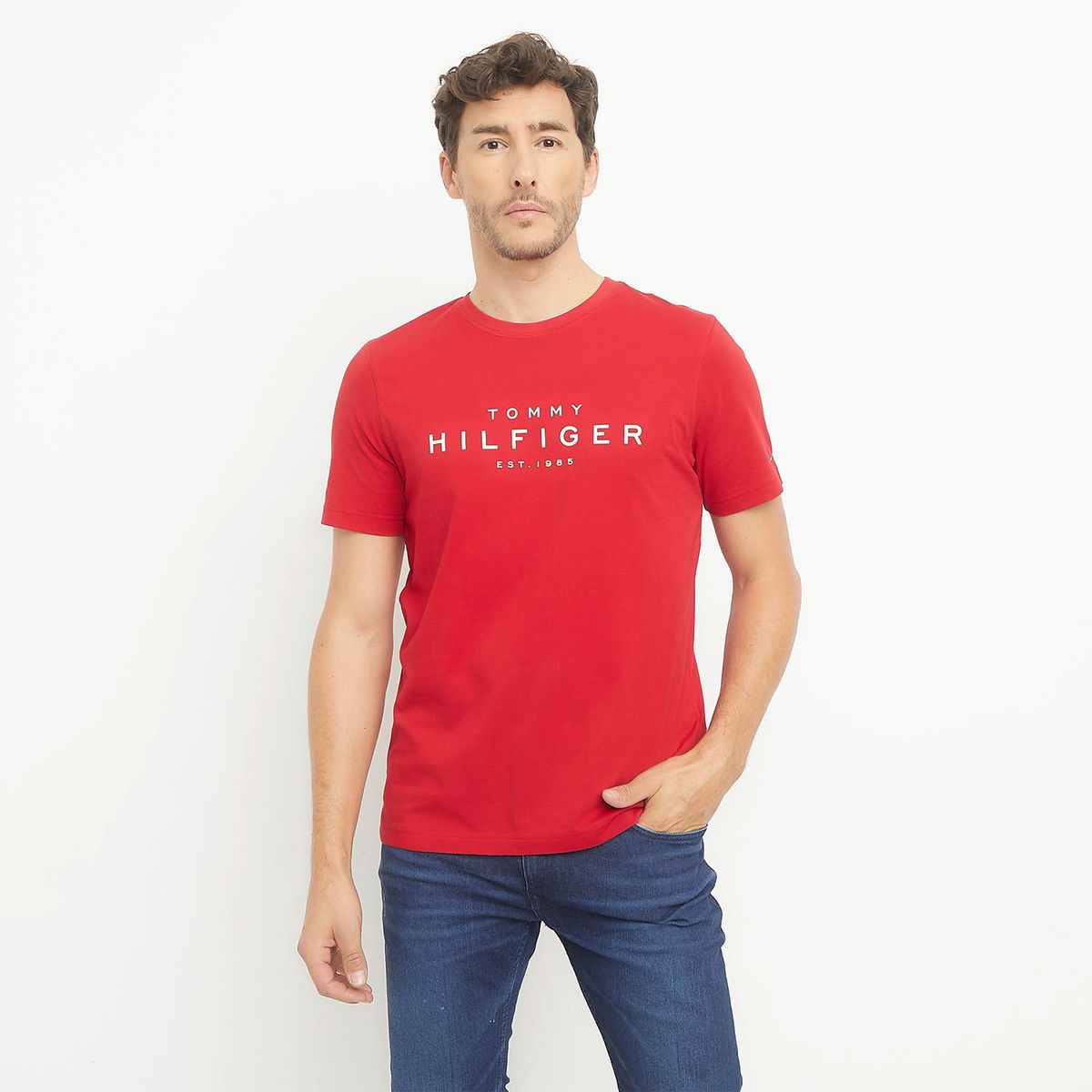 TOMMY HILFIGER - Polera Manga Corta Algodón Hombre Tommy Hilfiger
