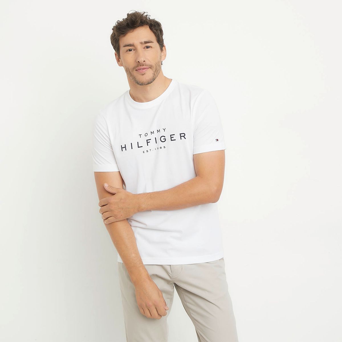 TOMMY HILFIGER - Polera Manga Corta Algodón Hombre Tommy Hilfiger