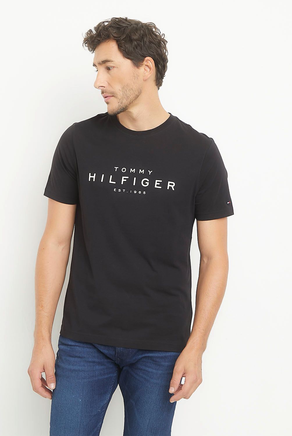 TOMMY HILFIGER - Polera Manga Corta Algodón Hombre Tommy Hilfiger