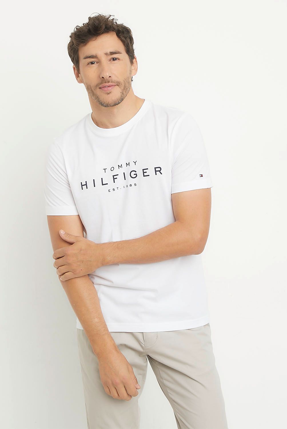 TOMMY HILFIGER - Polera Manga Corta Algodón Hombre Tommy Hilfiger