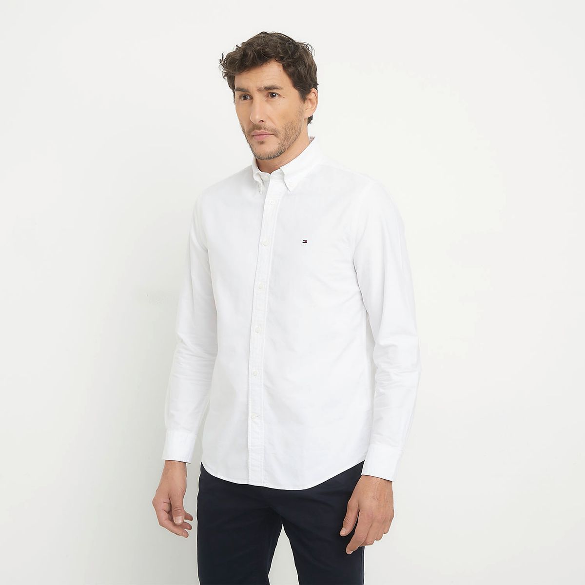 TOMMY HILFIGER - Camisa Casual Manga Larga Algodón Hombre Tommy Hilfiger