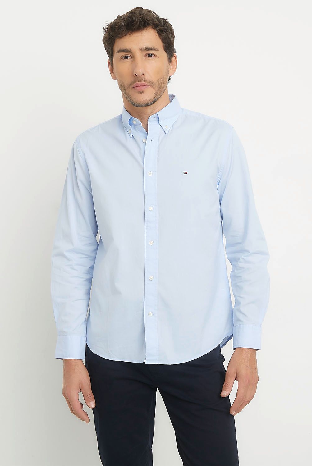TOMMY HILFIGER - Camisa Casual Manga Larga Algodón Hombre Tommy Hilfiger
