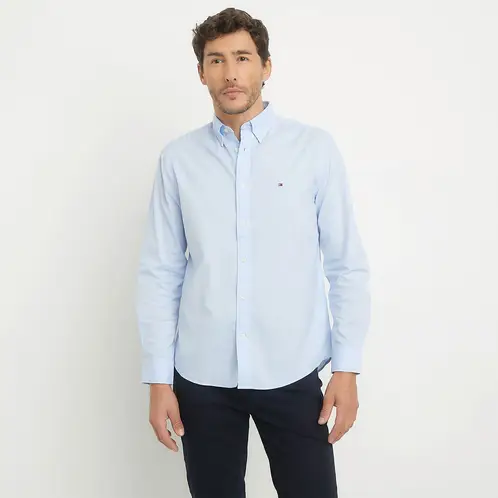 TOMMY HILFIGER - Camisa Casual Manga Larga Algodón Hombre