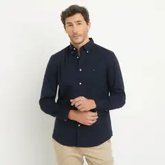 TOMMY HILFIGER - Camisa Casual Manga Larga Algodón Hombre