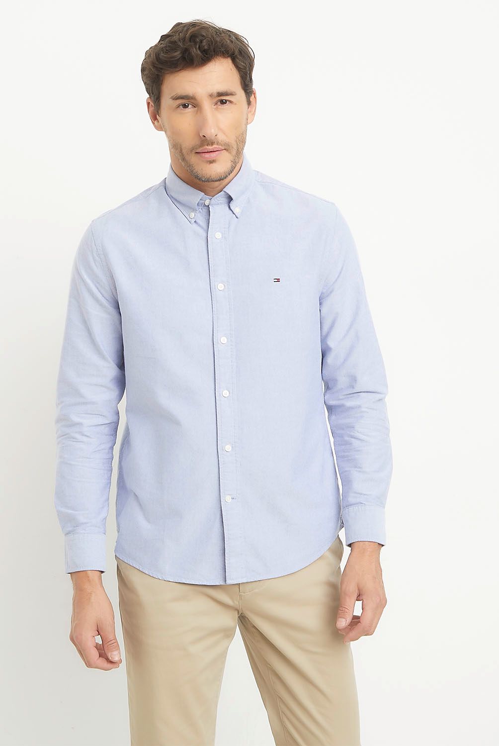 TOMMY HILFIGER - Camisa Casual Manga Larga Algodón Hombre Tommy Hilfiger