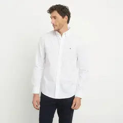 TOMMY HILFIGER - Camisa Casual Manga Larga Algodón Hombre