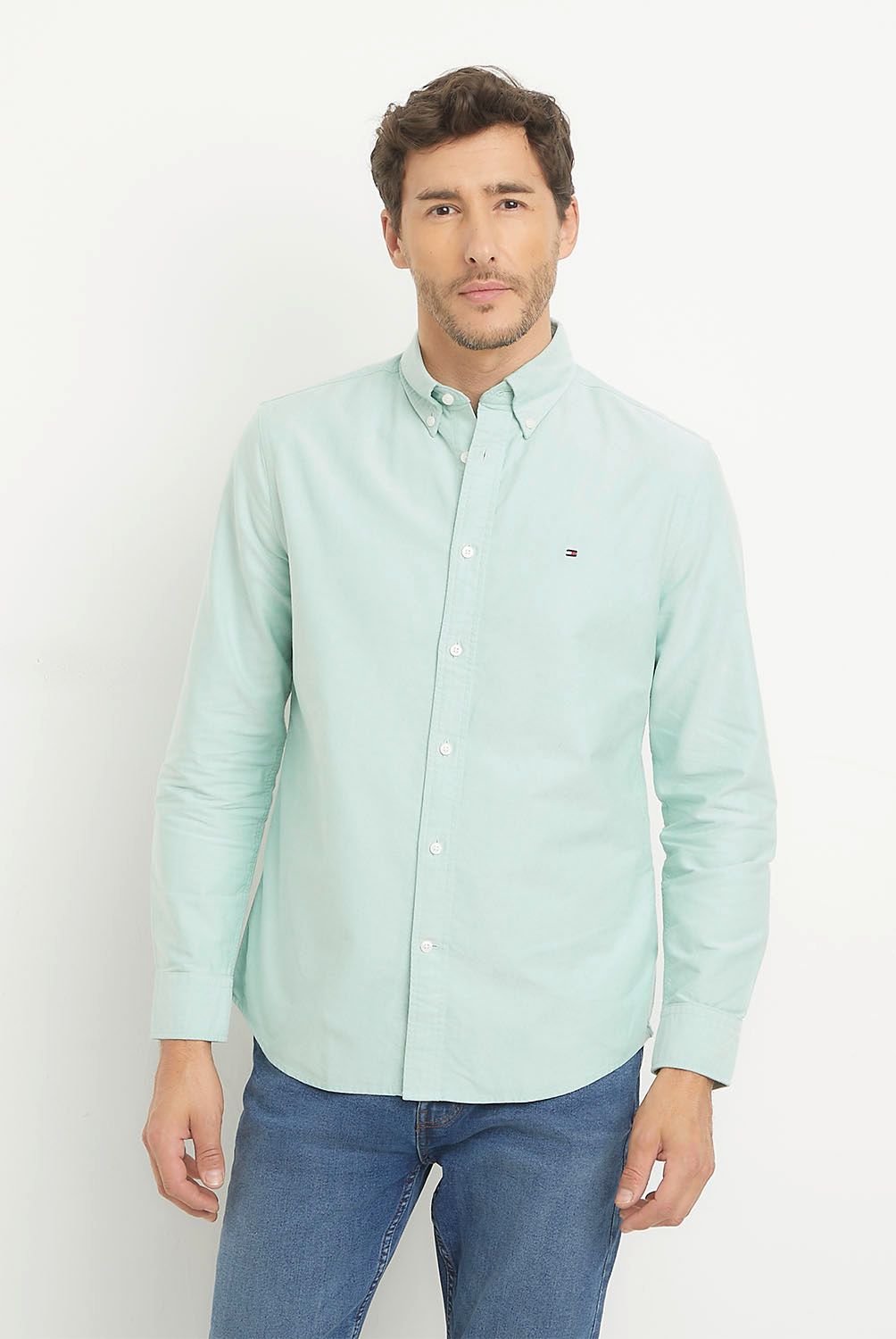 TOMMY HILFIGER - Camisa Casual Manga Larga Algodón Hombre Tommy Hilfiger