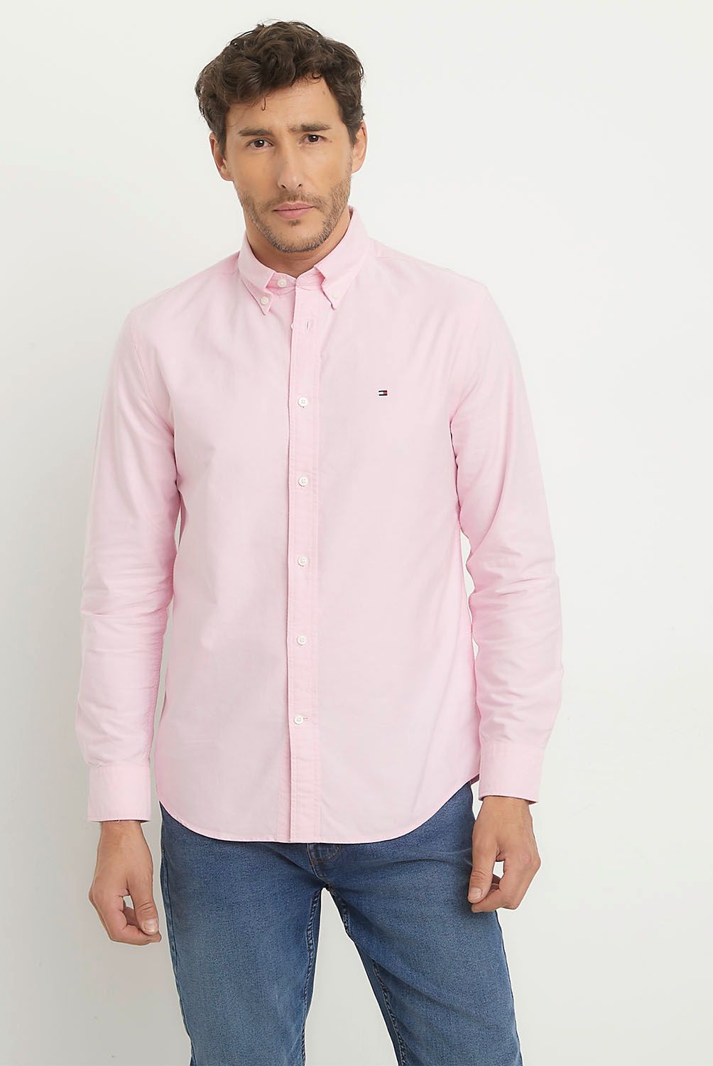 TOMMY HILFIGER - Camisa Casual Manga Larga Algodón Hombre Tommy Hilfiger