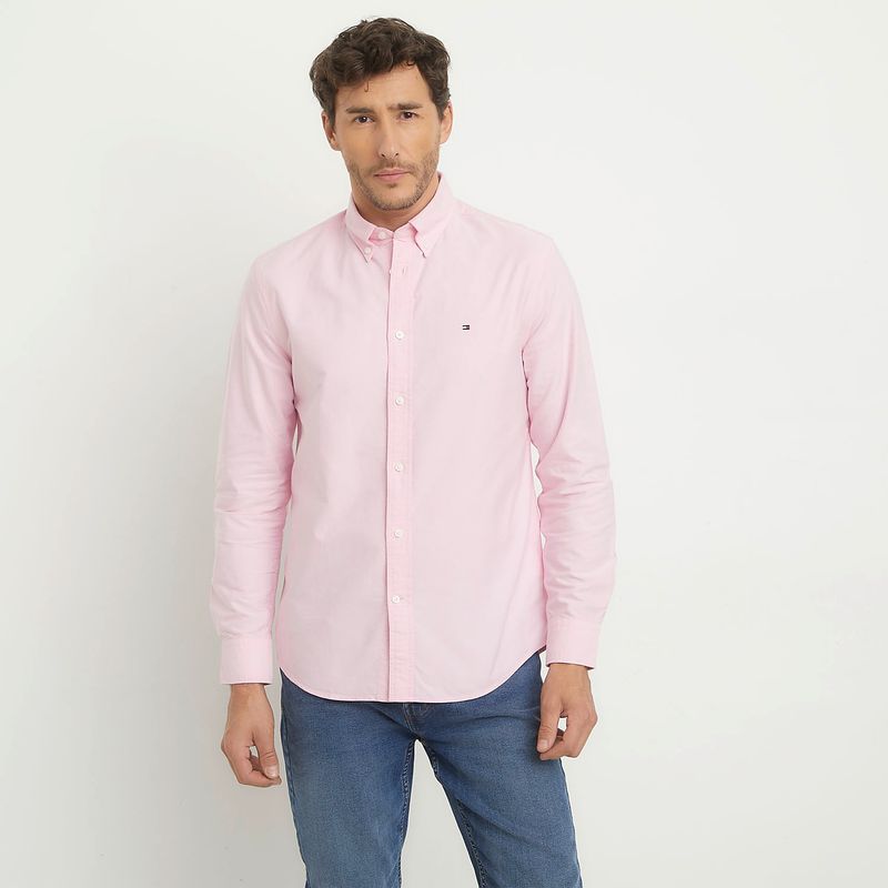 TOMMY HILFIGER - Camisa Casual Manga Larga Algodón Hombre Tommy Hilfiger