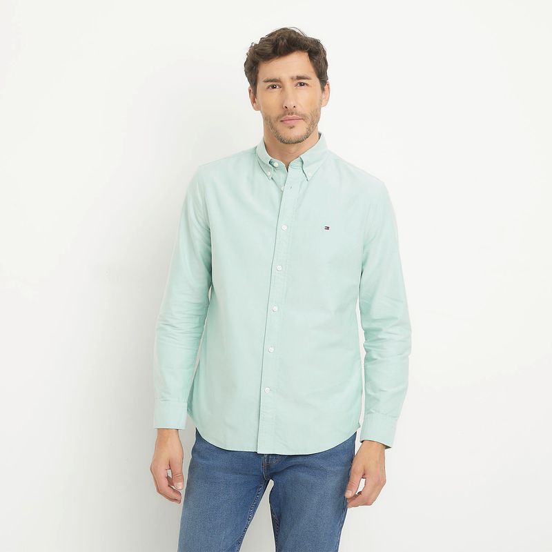 TOMMY HILFIGER - Camisa Casual Manga Larga Algodón Hombre Tommy Hilfiger
