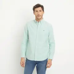 TOMMY HILFIGER - Camisa Casual Manga Larga Algodón Hombre