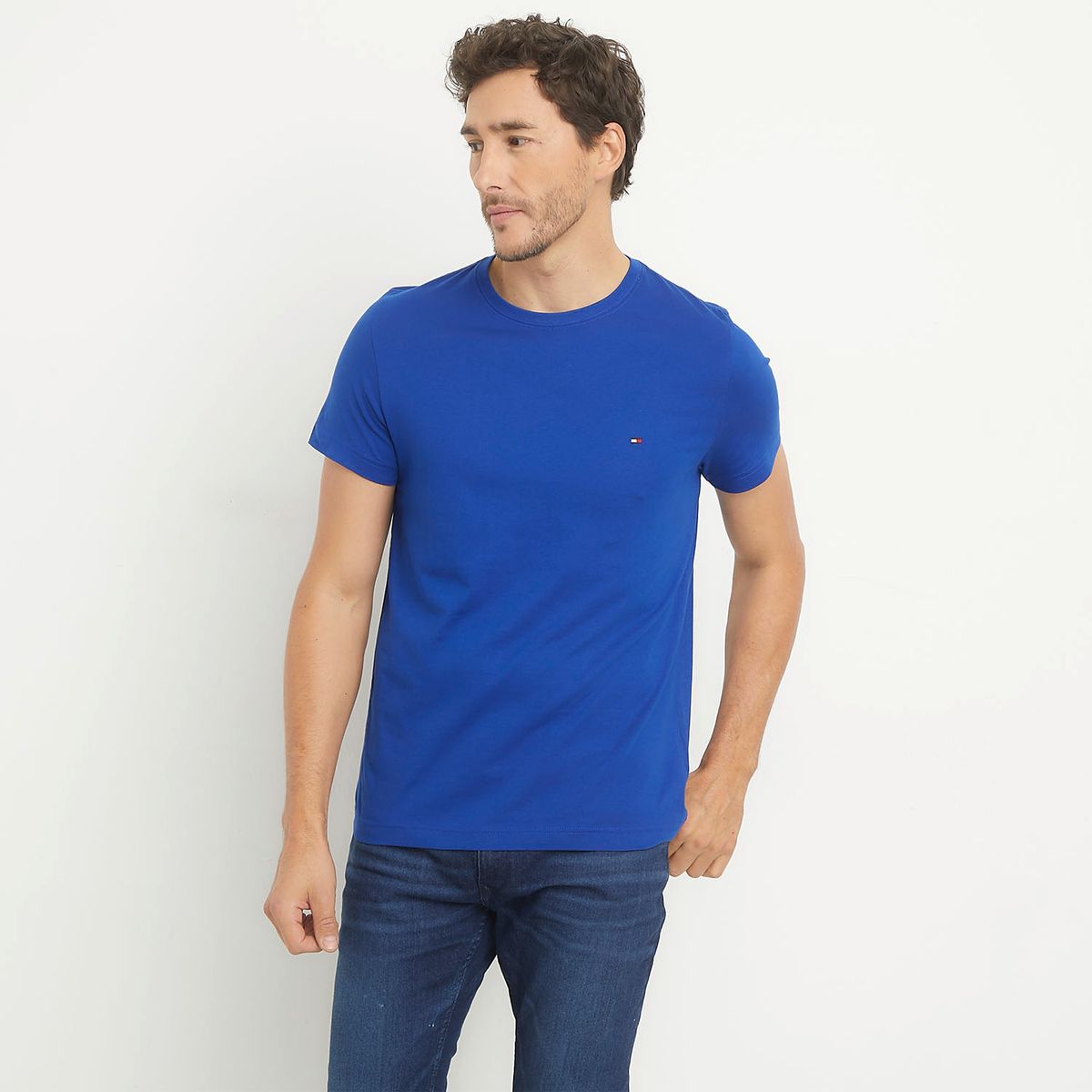 TOMMY HILFIGER - Polera Cuello Redondo Hombre Tommy Hilfiger