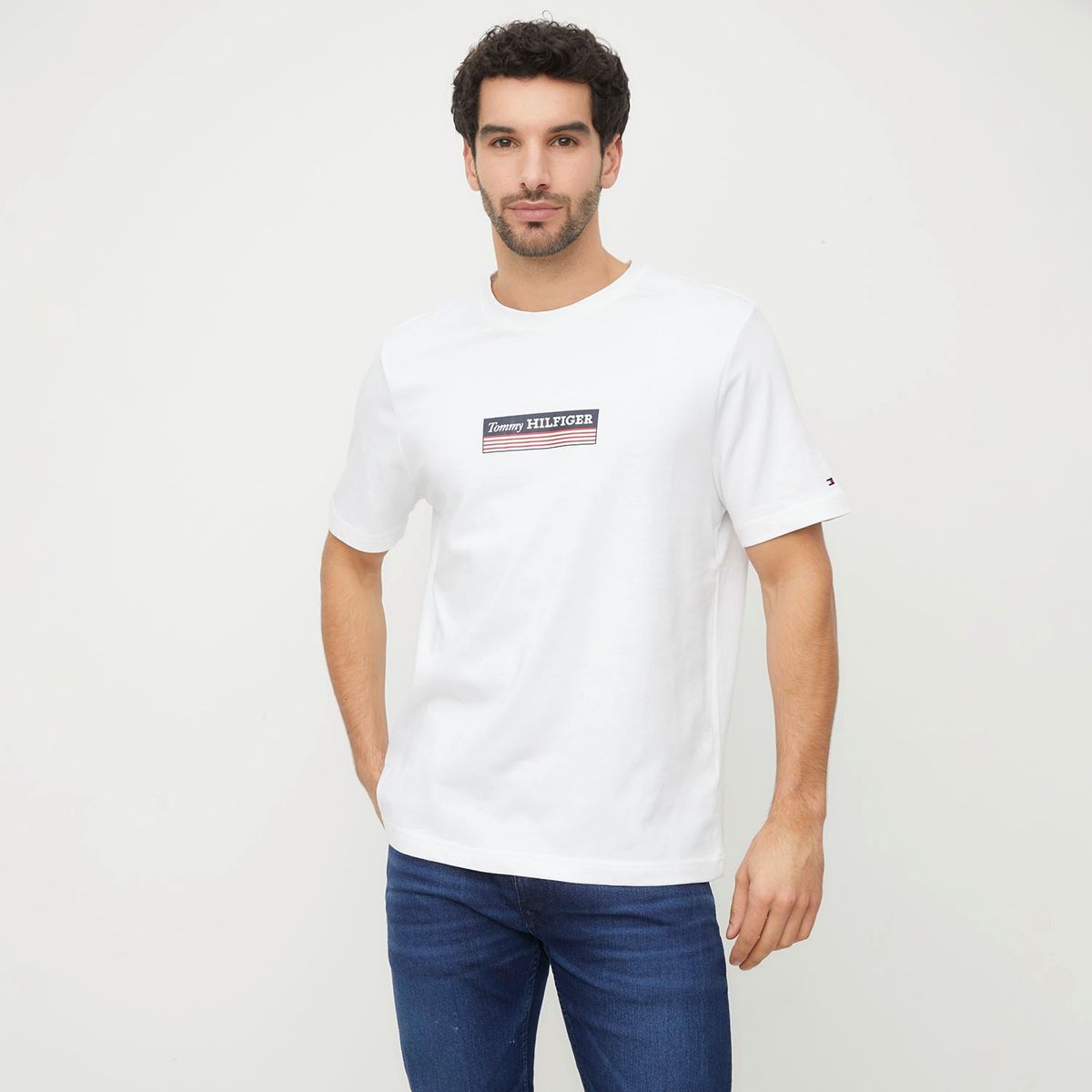 TOMMY HILFIGER - Polera Manga Corta Algodón Hombre Tommy Hilfiger