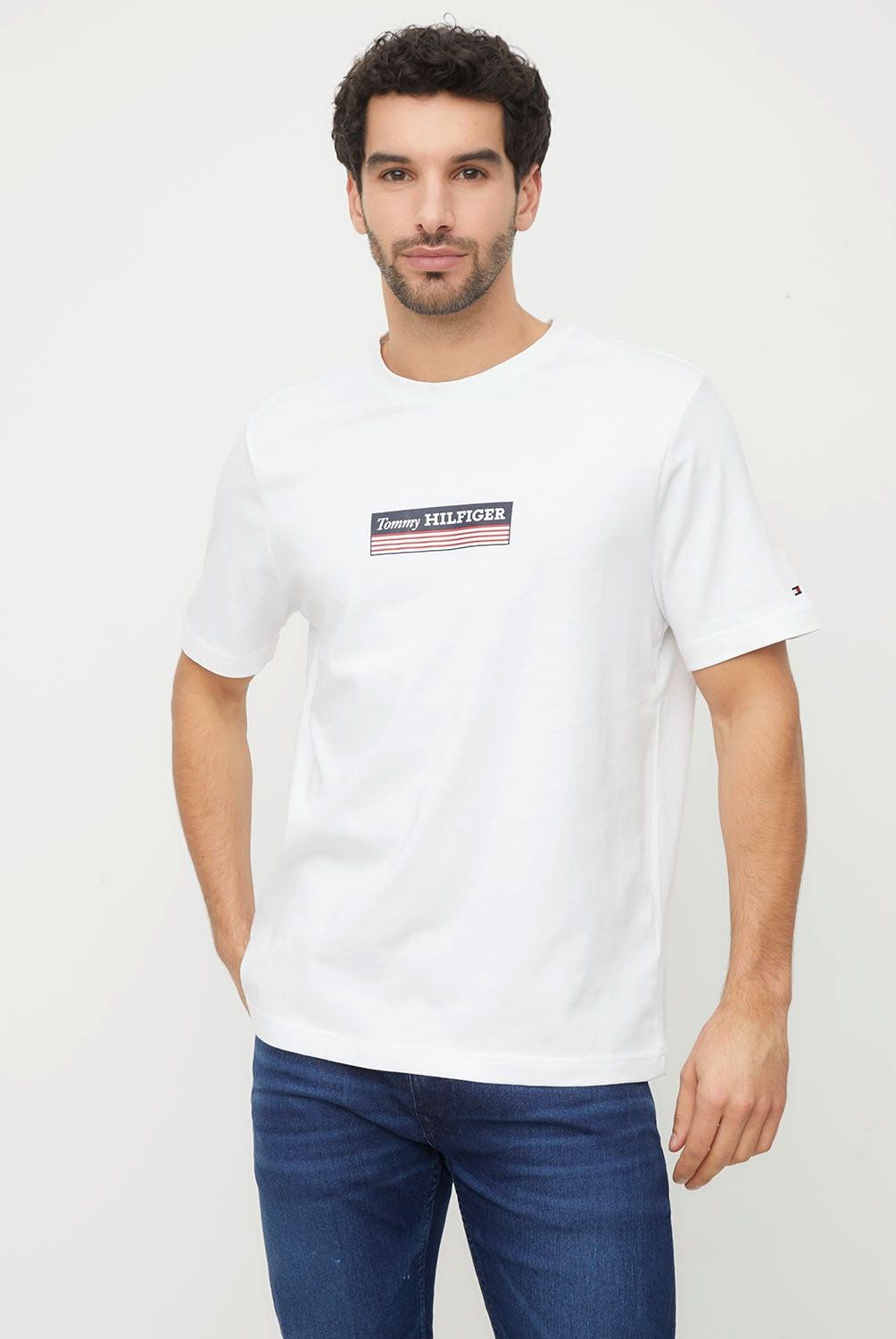 TOMMY HILFIGER - Polera Manga Corta Algodón Hombre Tommy Hilfiger