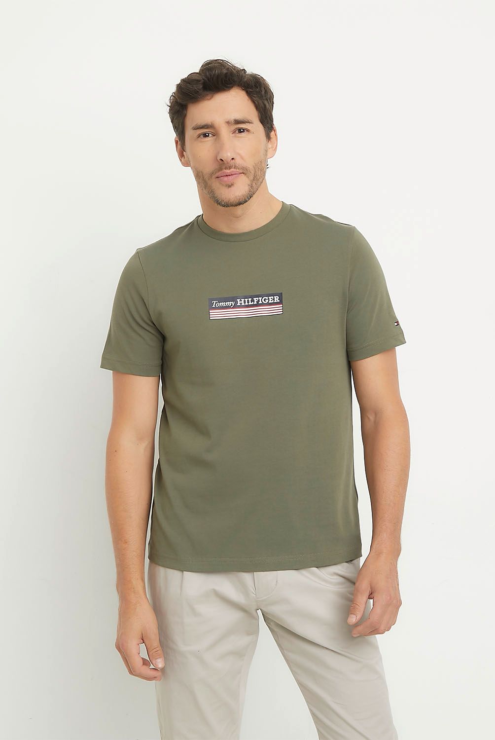 TOMMY HILFIGER - Polera Manga Corta Algodón Hombre Tommy Hilfiger