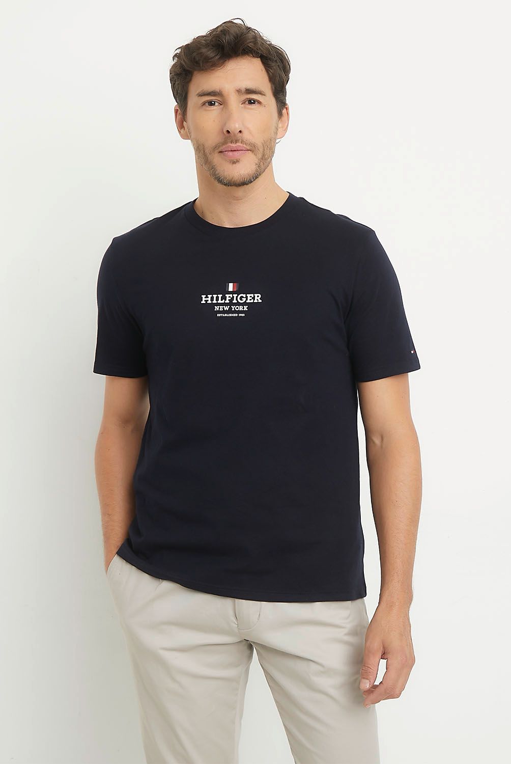 TOMMY HILFIGER - Polera Manga Corta Algodón Hombre Tommy Hilfiger