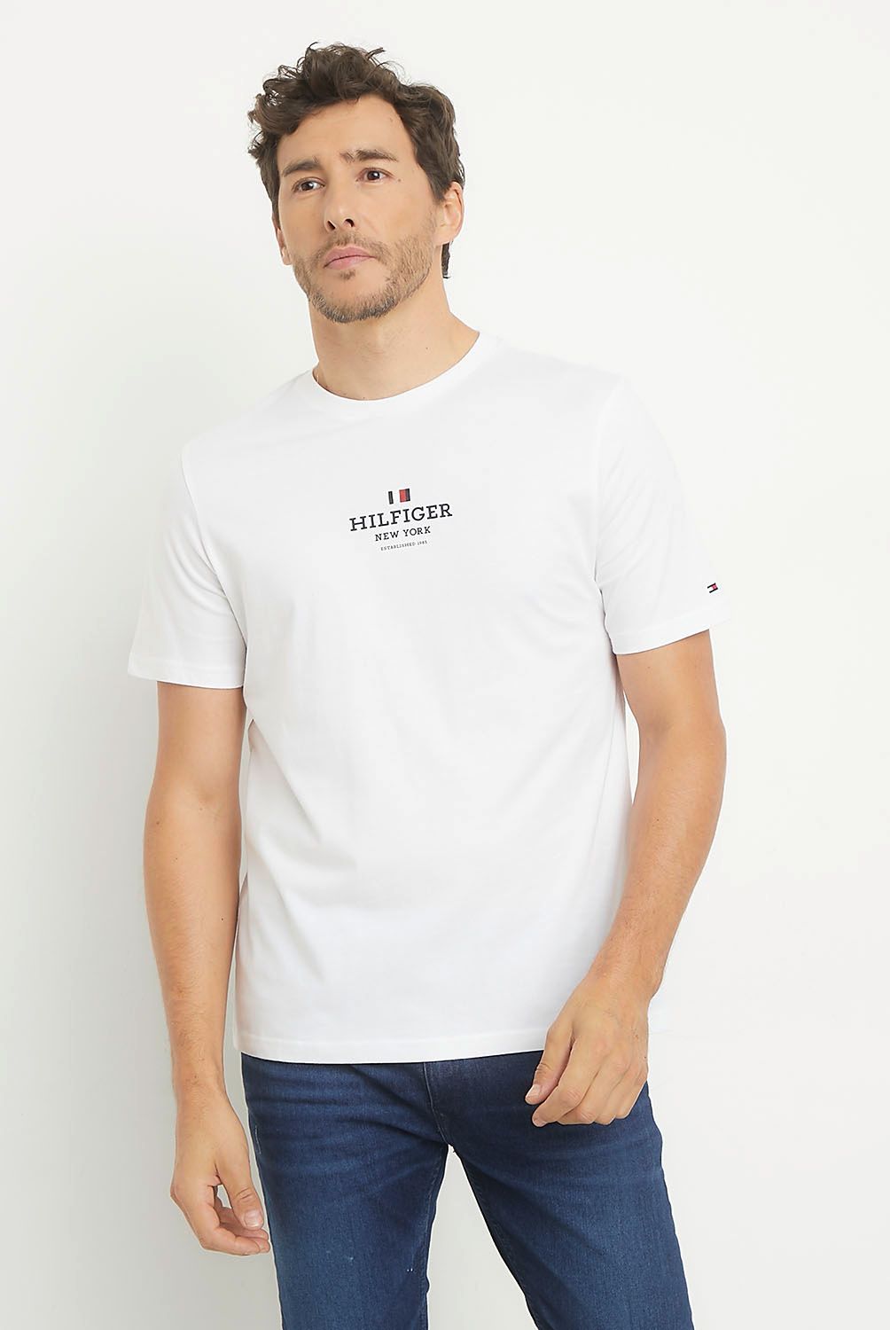 TOMMY HILFIGER - Polera Manga Corta Algodón Hombre Tommy Hilfiger