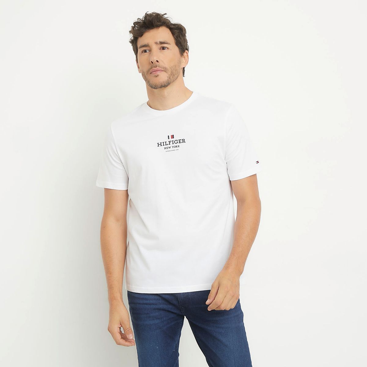 TOMMY HILFIGER - Polera Manga Corta Algodón Hombre Tommy Hilfiger