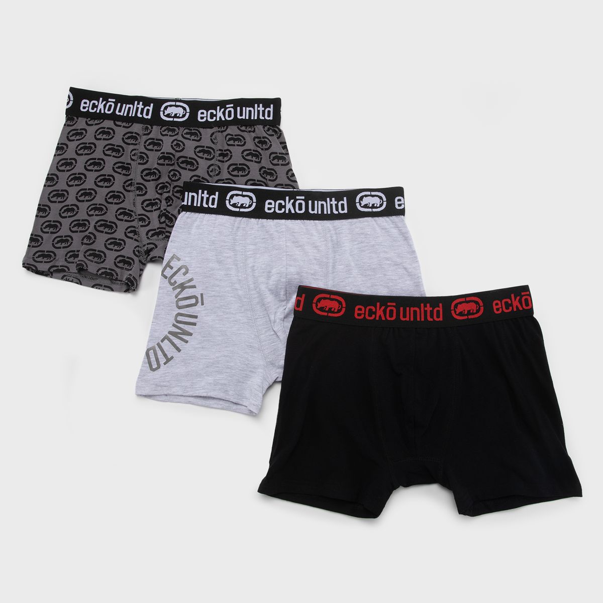 ECKO - Pack 3 Boxers Algodón Niño Ecko