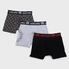 ECKO - Pack 3 Boxers Algodón Niño