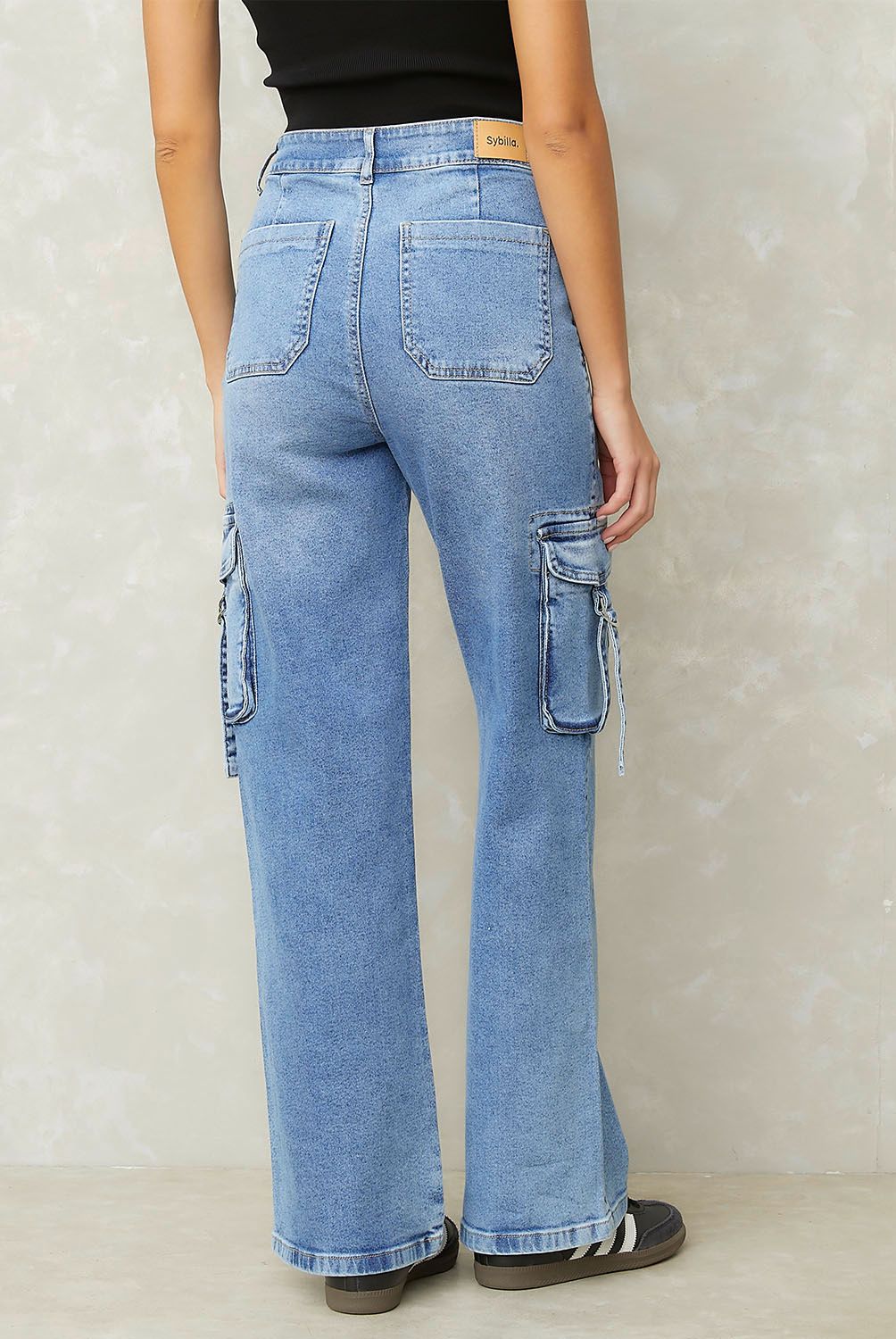 SYBILLA - Jeans Tiro Medio Mujer Sybilla